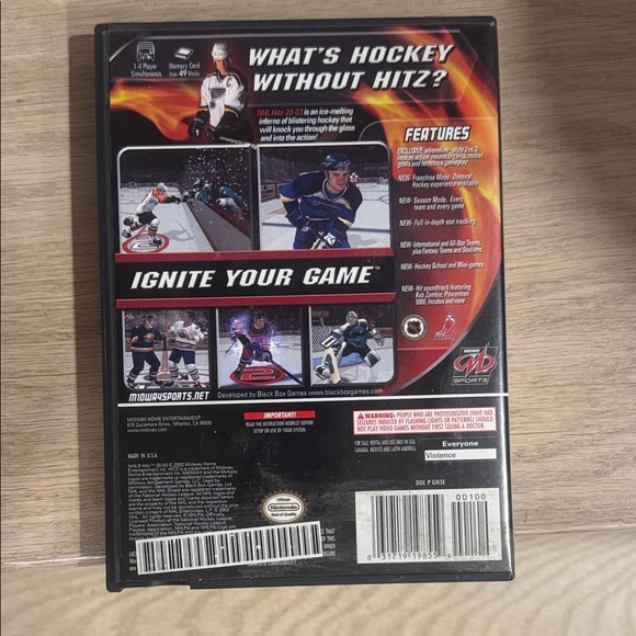 Nintendo GameCube NHL Hitz 2003 - Black and Blue CIB - Picture 3 of 4